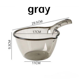SSSuperior+ Japanese Water Dipper Clear Tabo Aesthetic Transparent Scooper Bathroom Toilet Dip Buckets Foldable