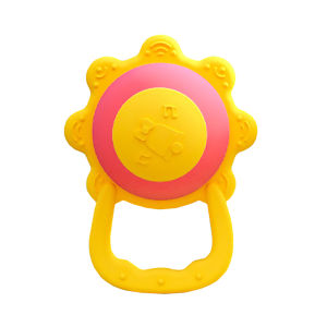 Hamshmoc Multifunctional Baby Teether Soft Silicone Bpa Free Creative Sun ChildrenS Teething Tools Soothing Strengthening Bite Baby Infant Teether Clean Mouth