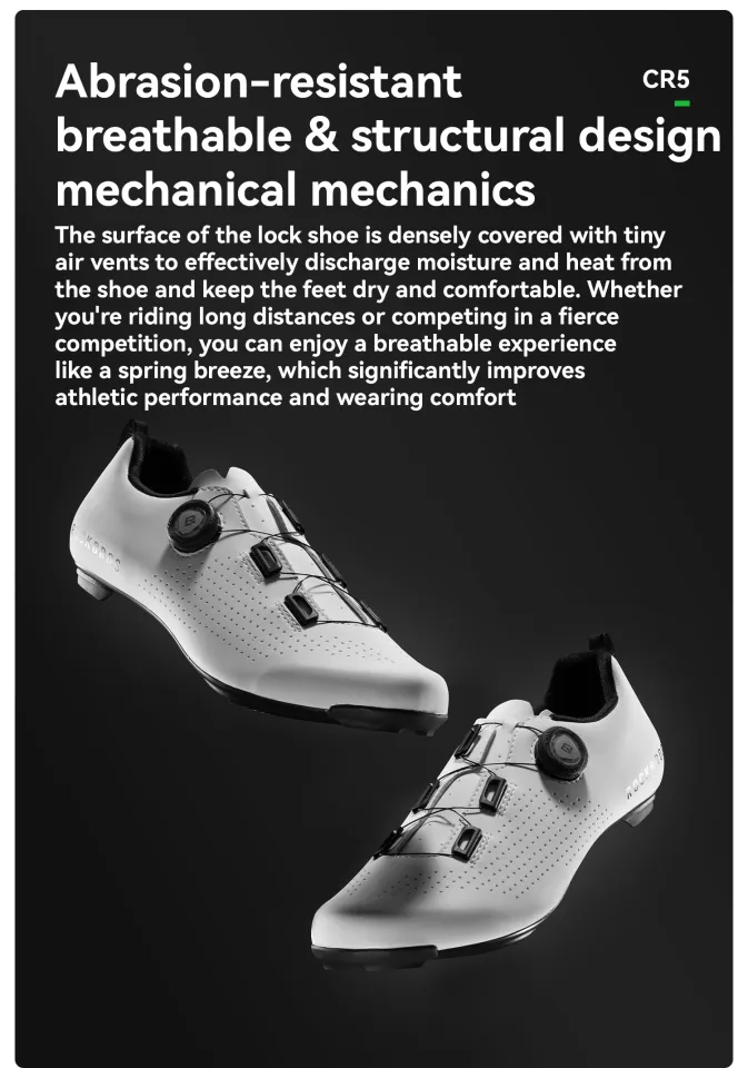 ROCKBROS CR5 Road Bike Shoes Breathable Lightweight Racing Cycling