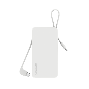 Momax IP138 1-Power Vital+ 30W PD Fast Charging 10000mAh Battery Pack with Dual Built-in USB-C Cable