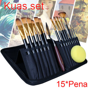 Art Brush Set Kuas Lukis BRS-12 SET Kuas Alat Lukis Set Lengkap Mixing