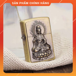 Hộp Quẹt Bật Lửa xăng đá Zorro Z91040 thiết kế họa tiết hình phật - dùng xăng bấc đá cao cấp ( giao màu ngẫu nhiên )