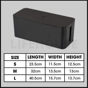 Cable Storage Box Cable Organizer Box Cable Managment box Wire Storage Box Cable Organiser Wire Organizer Box Cable Box