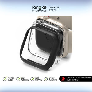 Ringke Slim Case (2 Pack) Compatible for Apple Watch 7 / 8 / 9 (41mm) Durable PC Protective Cover