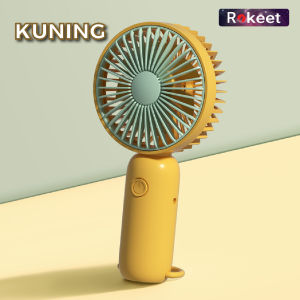 Rokeet Kipas Angin Mini Portable Genggam Gantung Fan Handheld Rechargeable