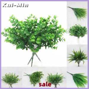 Kui-Min Hot Cây nhân tạo Lá Giả lá bụi cây văn phòng nhà vườn đám cưới decors