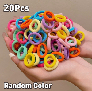 200pcs Colorful High Elastic Hair Tie Set Rubber Band Baby Girl Hair Rope Hair Accessories