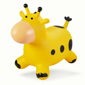 F2C ตุ๊กตาเด้งดึ๋งแบบยาง รูปยีราฟ ตุ๊กตาสัตว์กระโดดเด้งดึ๋ง วัสดุทนทาน