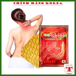 [Combo 5 gói] Cao dán sâm đỏ hàn quốc chính hãng gói 20 miếng - Chăm sóc chấn thương giảm đau nhức tranglinh