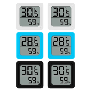 Tall Radio Hygrometer Thermograph Tiny Size ABS Housing Live Monitoring Exemplary For Bushes Animals Lodgings