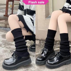 SHENHAO2🎀 Lolita Chân ủ Phụ Nữ Dài Vớ Len Dệt Kim Chân Bìa Cánh Tay Ấm Hơn Mùa Thu Mùa Đông Crochet Heap Vớ Khởi Động Còng Vớ