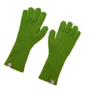 ถุงมือไหมพรมกันลื่นสำหรับผู้ชายและผู้หญิงถุงมือถักโครเชต์กันลื่นหนาให้ความอบอุ่นในฤดูหนาวถุงมือถัก