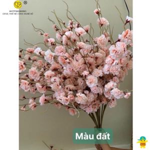 Cành Hoa Anh Đào Râu Cao Cấp Dài 1m Hoa Cắm Cổng Cưới Cắm Bình Trang Trí Tết Trùm Sỉ Gia Thành