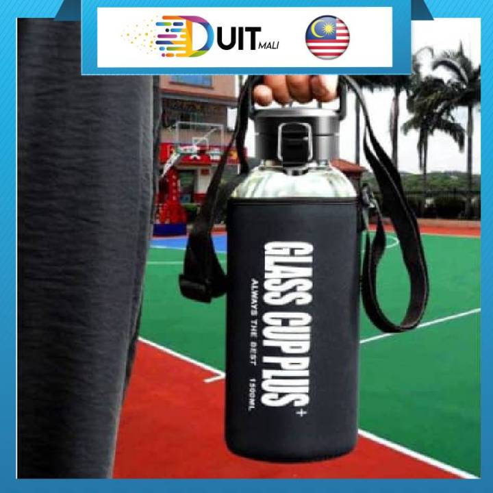 Outside Botol Duitmali Botol Kaca Air Minuman Besar Murah Tahan Panas Beg Big Large ...