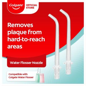2Pcs Colgate Water Flosser Nozzle Oral Irrigator Replacement Jets Nozzles Standard Jet Tips