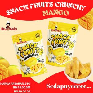 Kids & Baby Snacks Ibu Anis Fruits Crunchy for Baby 6 Months No Sugar Peeservatives