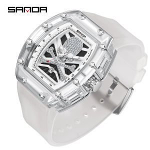 SANDA Mens Luxury Brand Fashion Casual Military Watches Waterproof Quartz Auto Date Male Watch Clock