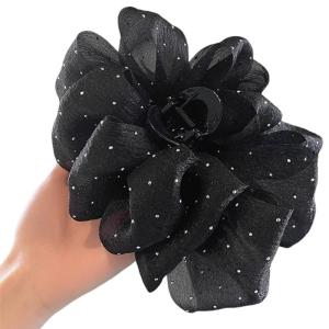 Hair Clips For Women Elegant Bows Hair Claw Clips For Women Thin Thick Curly Hair Big Banana ClipsStrong Hold Jaw Clip