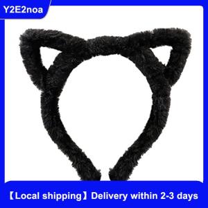 【Local shipping】 Cat Ear Headband Plush Winter Furry Rabbit Ear Hairband Cute Hair Bundle Furry Headband Sweet Wash Face Headband Girl Head Hoop Hair Accessories
