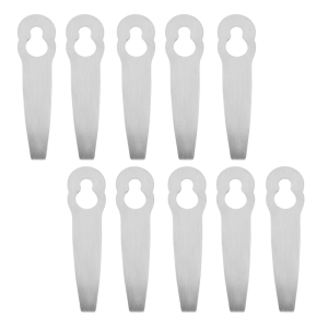 10ชิ้นใบมีดโลหะสำหรับเครื่องตัดหญ้าสแตนเลสความคมชัดขอบอุปกรณ์เครื่องมือทำสวนมืออาชีพ