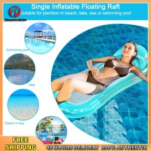 Winnereco PVC Water Hammock Foldable Inflatable Hammock Bed Portable Proof Nozzle Waterproof Wear Swimming Pool Accessories
