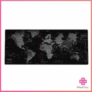 Missyou  แผ่นรองเมาส์แผนที่โลก แผ่นรองเมาส์กันลื่น มี 2 ขนาด mouse pad