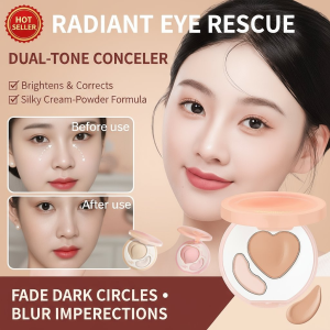 【30S Tear Trough Cover】Dual-Effect Glossy 3D Highlighter Palette Brightening Concealing Crush-Free Highlighter Palette Natural Matte Highlighter Palette Brightening Eyeshadow Palette Smooth Nose Contouring Palette