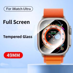 [SG Seller] LITO Tempered Glass/TPU Screen Protector for Apple Watch/iWatch S10/11/12th 46/42mm Ultra 49/45/44mm& 40/41mm Full Screen Protect Clear Tempered Film.
