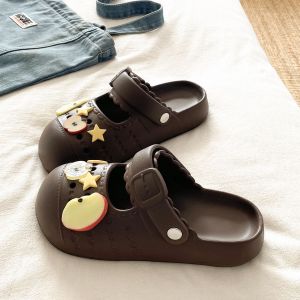 [Free Shipping] MDD Summer Commuter Sandals Lightweight EVA Slippers With Cute Star And Apple Designs WomenS Closed-Toe Sandals