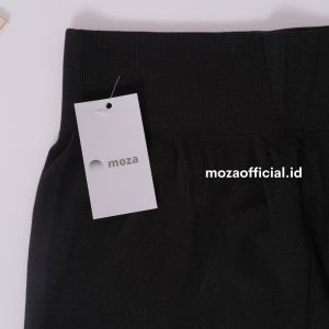 Moza Celana Legging Hitam Wanita Panjang Tebal Halus Pinggang Karet Jumbo S M L XL XXL 4L 5L 6L
