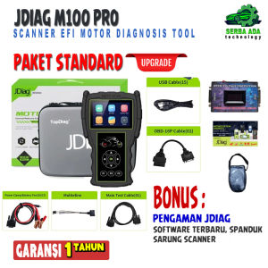 SCANNER JDIAG M100 Pro pemindai diagnostik sepeda motor kesalahan OBD2 pembaca kode sepeda motor