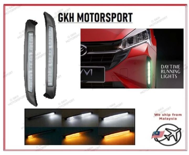 PERODUA MYVI 2022 MYVI NEW OEM FRONT BUMPER LED DAYLIGHT LED DAYTIME