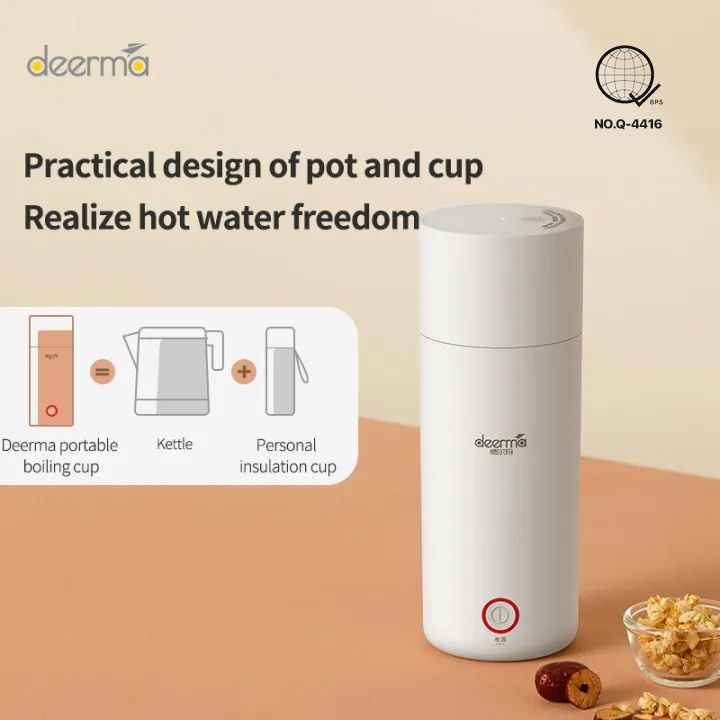 Deerma Portable Electric Kettle DR050 Mini Travel Thermos Cup