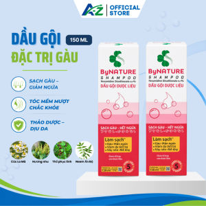 Dầu gội trị gàu ByNature 150ml - Sạch gàu giảm ngứa tóc khỏe mượt dưỡng ẩm da đầu hương thảo neem anh đào cỏ la mã hương nhu.