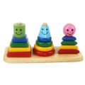 Bộ xếp hình 3 trụ, Đồ chơi gỗ Winwintoys. 