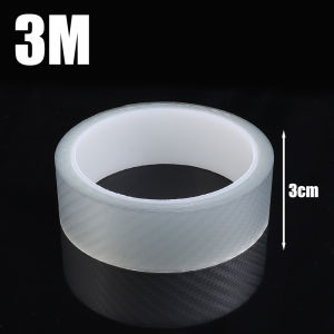 【WOKEN】3/5M Roll 3D Car Carbon Fiber Sticker Black/Transparent Vinyl Car Door Edge Protection Wear-Resistant Anti-Scratch Car Paint Protection Matte Sticker