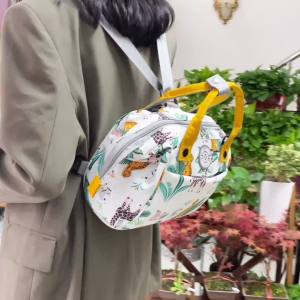 2023 กระเป๋าคุณแม่กระเป๋าเป้สะพายหลังแฟชั่นน้ำหนักเบาขนาดเล็กกระเป๋าคุณแม่แบบพกพาสำหรับคุณแม่กระเป๋าใบเล็กสำหรับแม่และเด็กอเนกประสงค์