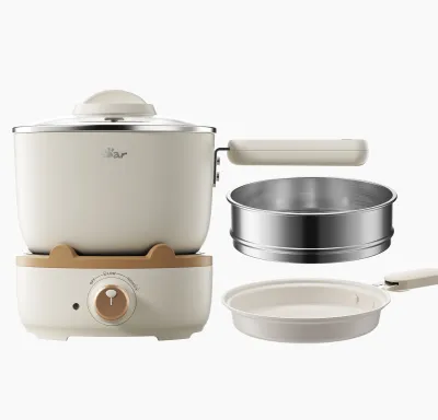 Bear 3 in 1 Electric Multi-Cooker 1.2L Ceramic Coating Non-Stick Pot BMC-GM12L