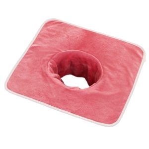 YOUYO Soft Massage Face Towel Thickened Breathable SPA Massage Towel Microfiber Towel with Hole Headrest Pads Home Accessories