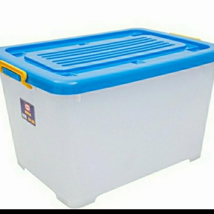 Container Besar CONTAINER BOX BESAR RODA/ BOX KONTAINER 70 82 95 130 150 LITER | Lazada ...