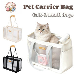 Pet Carrier Bag Shoulder Handbag for Small Dogs Cats Breathable Mesh Large Capacity Bag