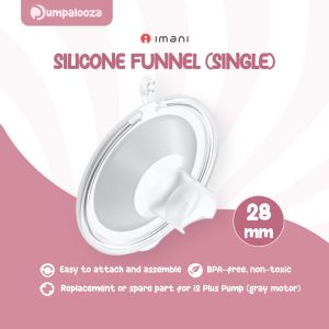 IMANI Silicone Funnel for i2/i2 Plus (Gray Motor) 25mm 28mm 32mm | Breast Pump Part and Accessory