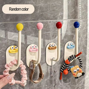 Dopamine hook hair tie hair band wall-mounted multi-functional keychain hook household items