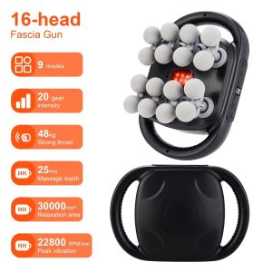 【SG Seller】Massage Gun Deep Fascial Percussion Massager High Frequency Vibrate Professional Deep Muscle Massager 筋膜枪