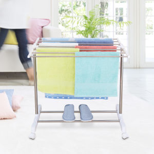 304 Stainless Steel Oversized Standing Drying Rack Foldable Storage Saves Space