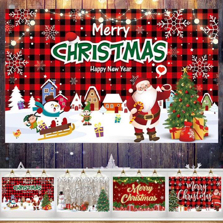 150x100cm Xmas Backdrop Merry Christmas Background for Photography Wall ...