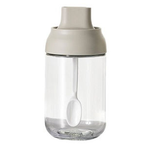 Turtle Glass Spice Jar250ml Seasoning Container with Spoon Strong Sealing High Temperature Resistant