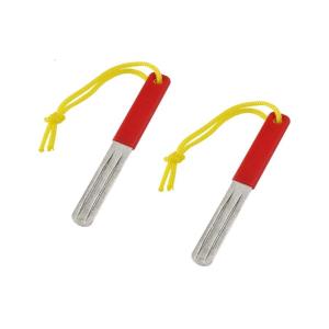2Pcs Portable Fishing Hook Sharpener Double Sided Grit Fishing Hook Grinding Stone with Hanging Lanyard