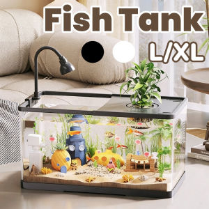 Desktop Fish Tank Aquarium Fish Tank Starter Kit Clear Plastic Aquatic Animals Ecological Box