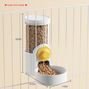 Bình đựng nước và thức ăn gắn chuồng tự động cho Chó Mèo dòng cao cấp (mẫu mới) - Love Pets Shop